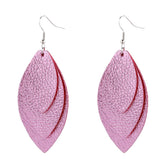 BoheAmian 3 Layer Leaf Earrings